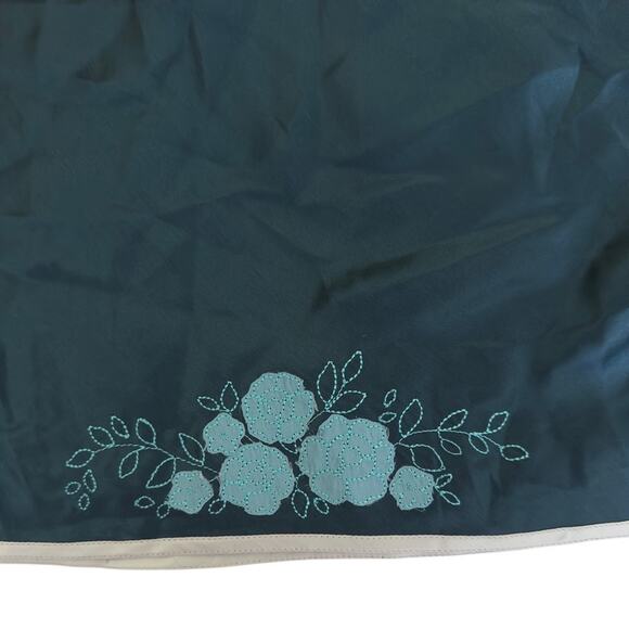 Vintage Y2K‎ Silk Floral GAP Tank Top Green Size Large Babydoll - Picture 3 of 11